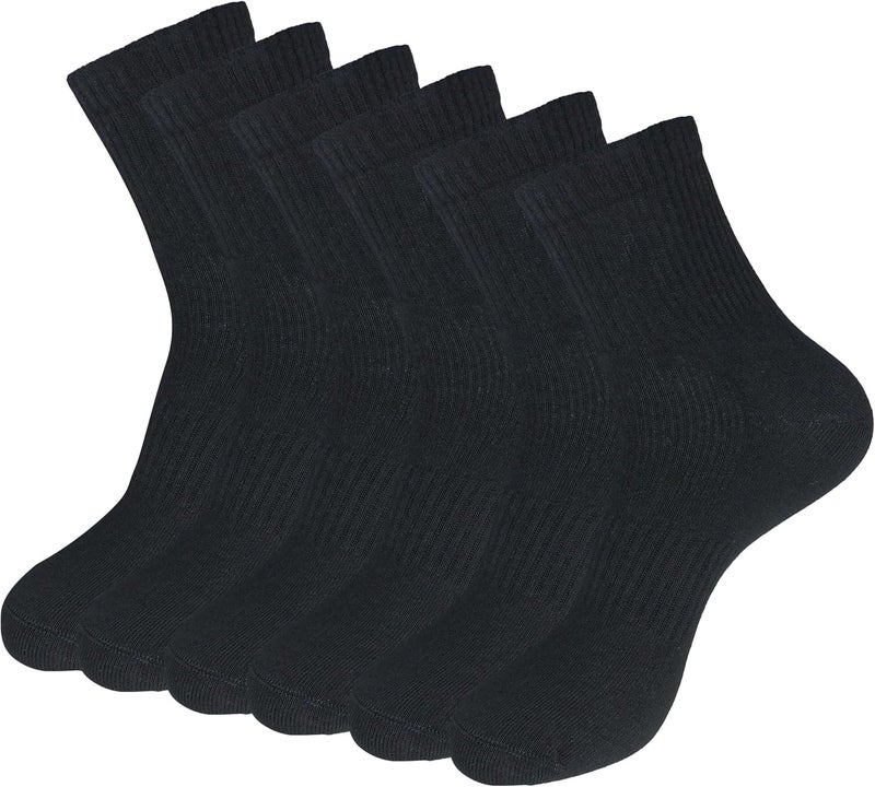 WindCrosser Womens Anti Odor Blister Proof Seamless Cotton Moisture Wicking Sports Quarter Crew/Ankle Dress Socks,Size 6-10 - Image 1